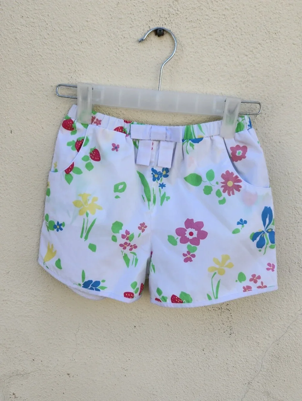 The Beaufort Bonnet Company White Strawberry Floral Shorts